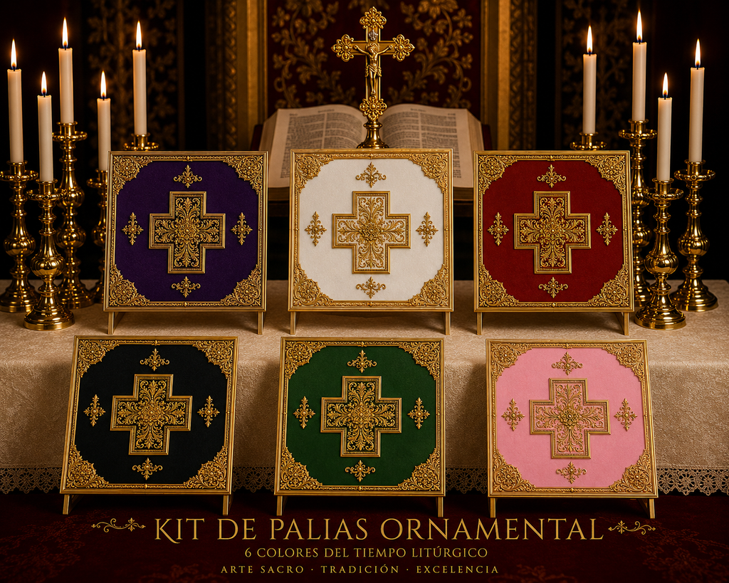 Kit de Palias para Cáliz – Colección Ornamental para Solemnidades (Año Litúrgico)